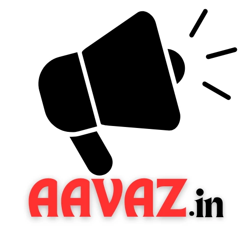 Aavaz.in Site Icon featuring a black megaphone, representing community voice and breaking news alerts.