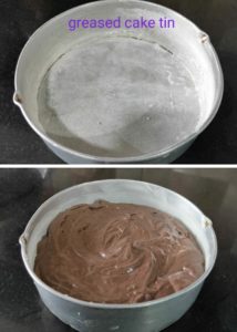 Eggless chocolate cake