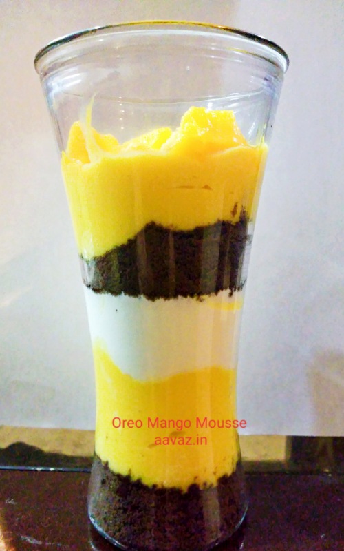 how to make Mango Mousse at home in hindi