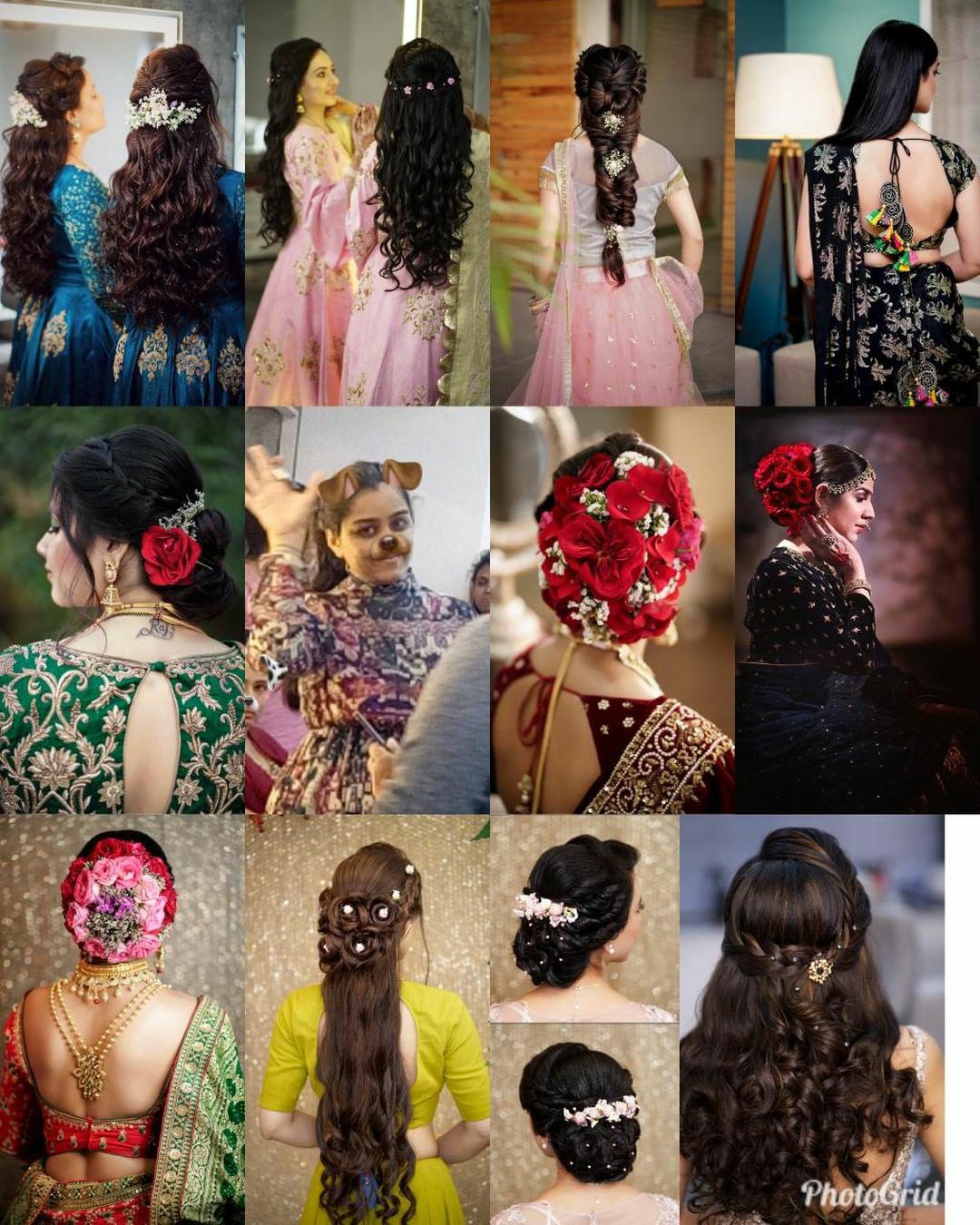 Karva Chauth 2022 Hair Style Ethnic Dress Hair For Salwar Suit Saree Lehnga  Image Of Simple Hairstyle  करव चथ क लए बसट हयर सटइल सट सड  य लहग हर डरस म