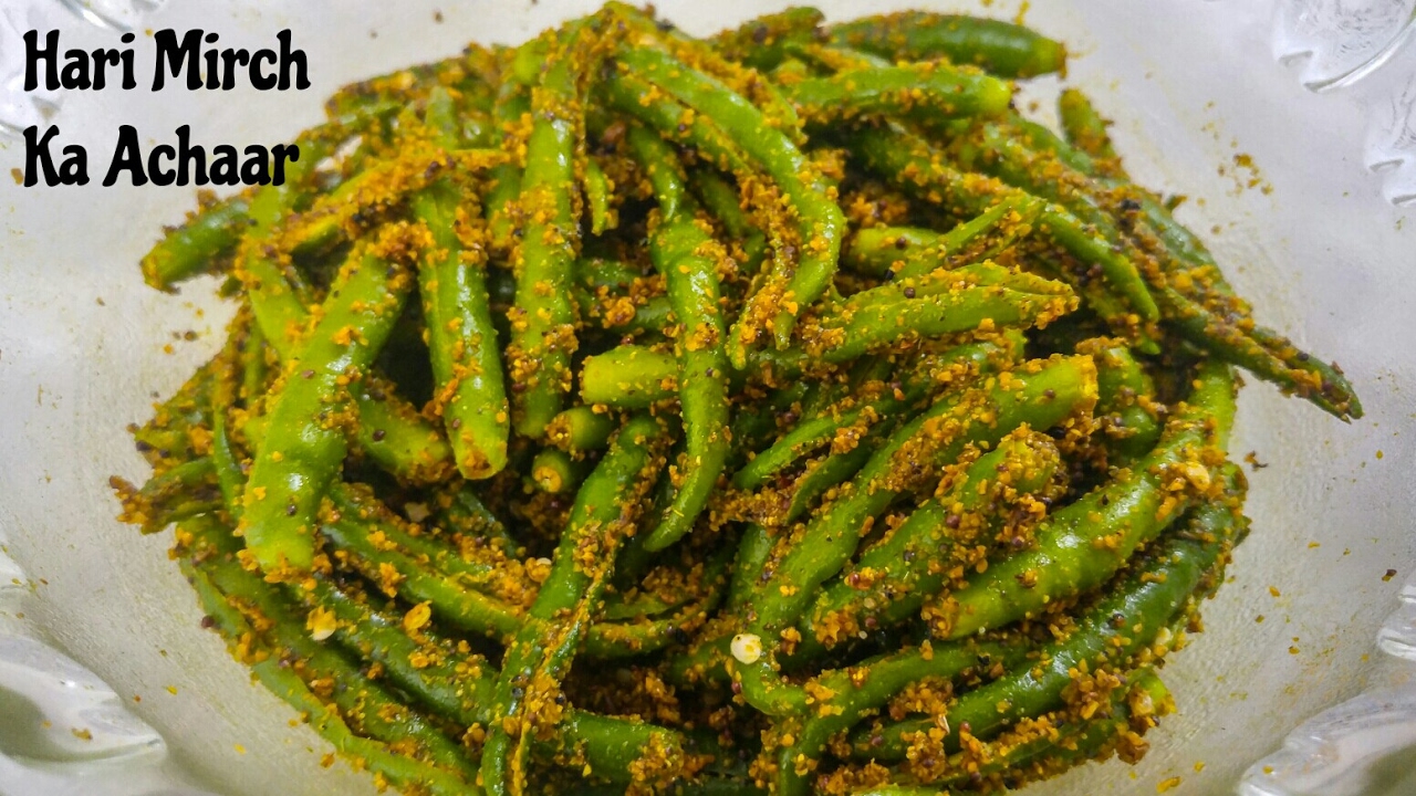 Green Chilli Pickle : 5 मिनट में ऐसे बनाये हरी मिर्च का अचार